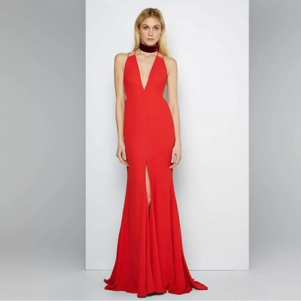 Fame and Partners Surreal Dreamer Red Dress, Size 4